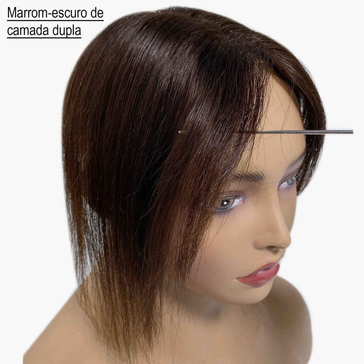 OCEAN Topper de Cabelo 100% Humano Para Mulheres-1 Feixe