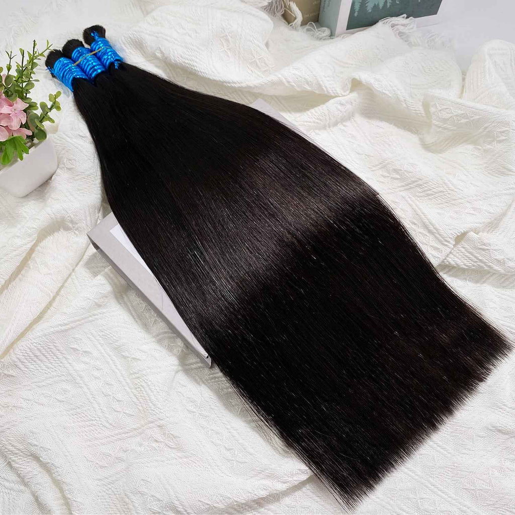 OCEAN Cabelo Humano Indiano Preto 100% Natural -1 Feixe