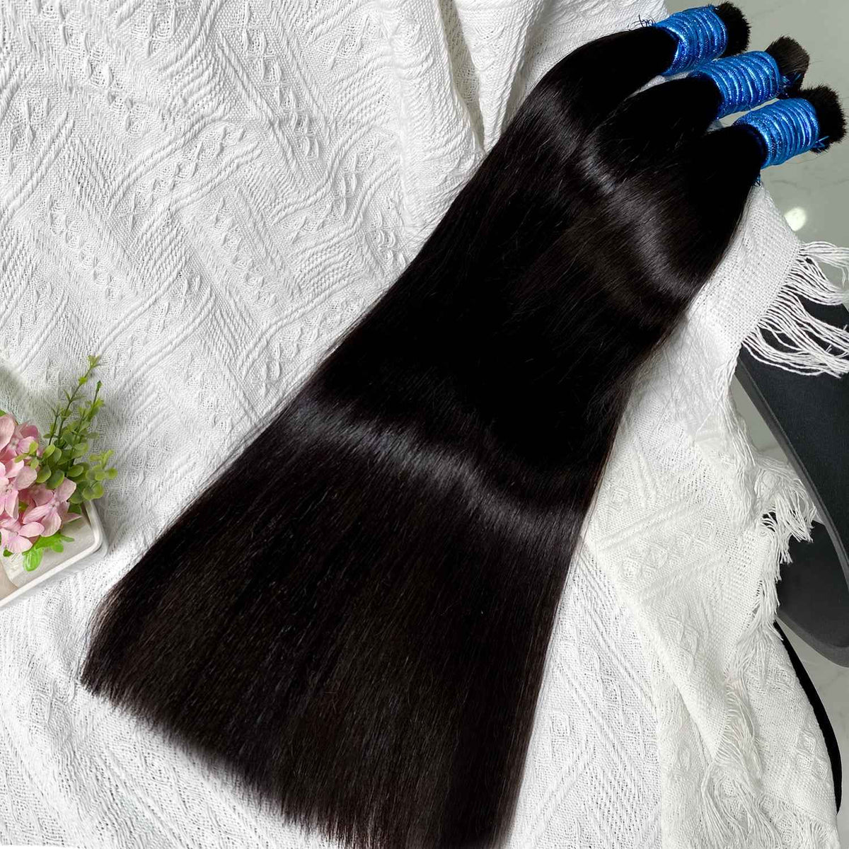 OCEAN Cabelo Humano Indiano Preto 100% Natural -1 Feixe