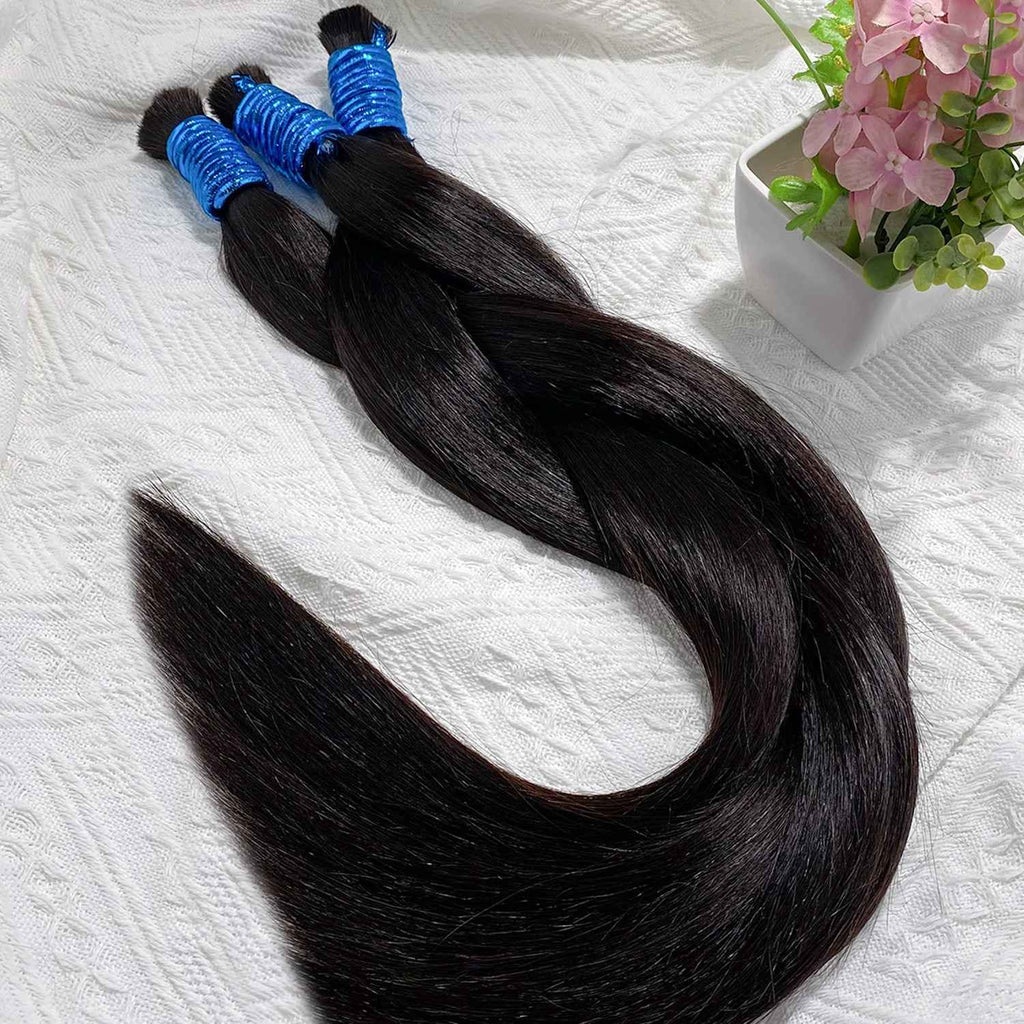 OCEAN Cabelo Humano Indiano Preto 100% Natural -1 Feixe