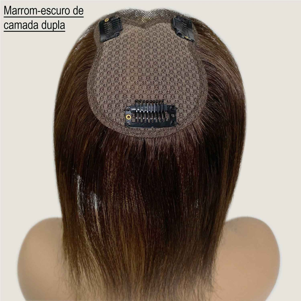 OCEAN Topper de Cabelo 100% Humano Para Mulheres-1 Feixe