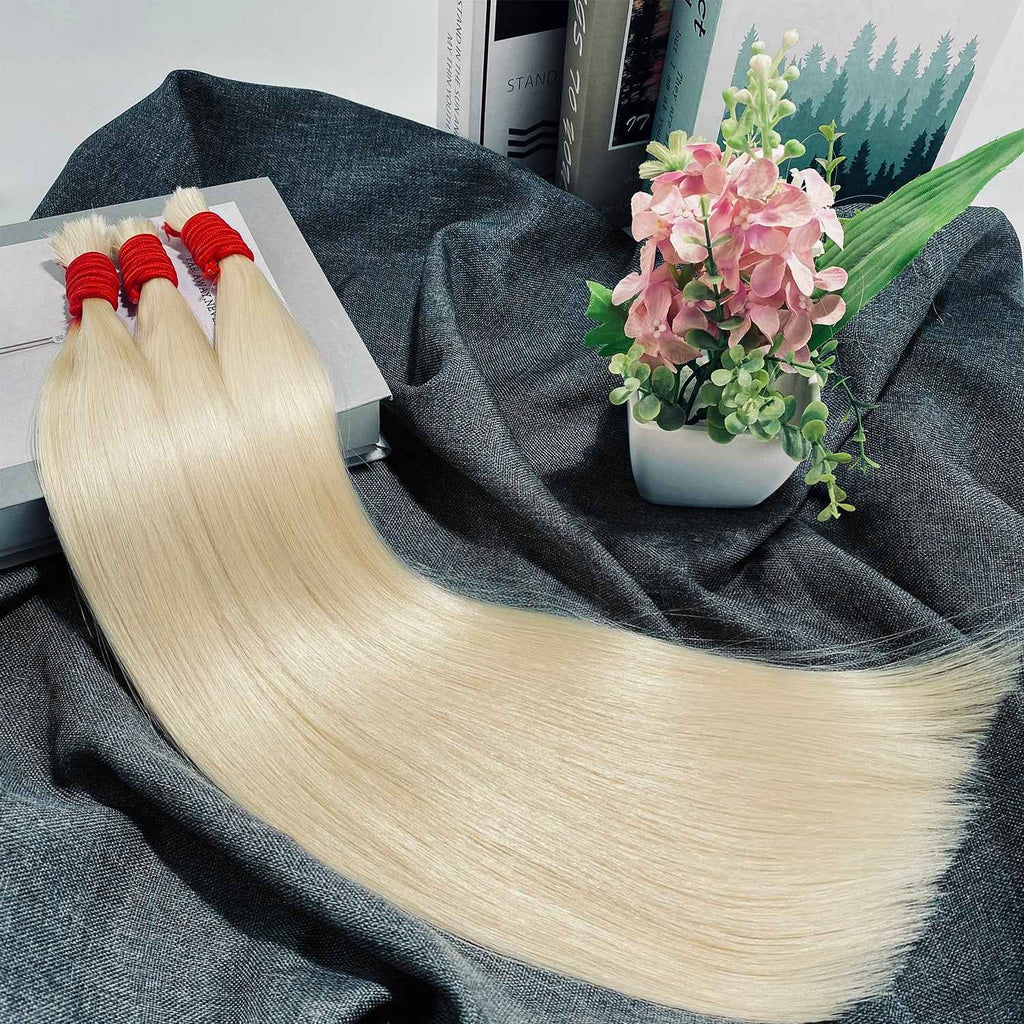 Cabelo Humano Natural,Extensões de Cabelo Liso OCEAN Golden-1 Feixe