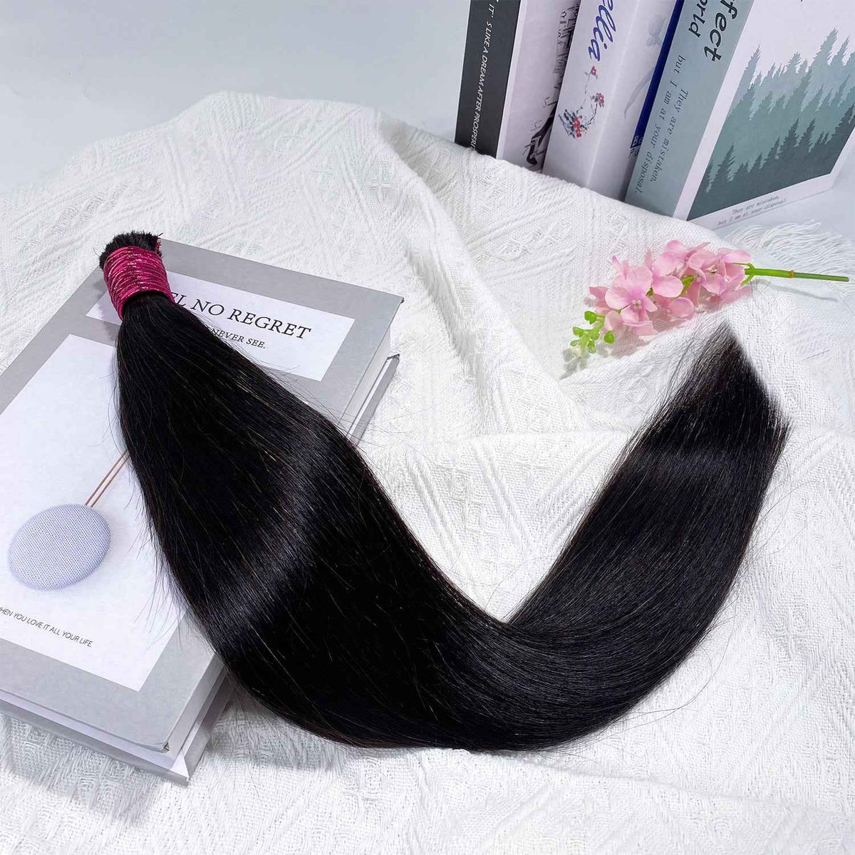 Cabelo Humano Indiano Bruto em Agranel Virgem Liso Cor Natural