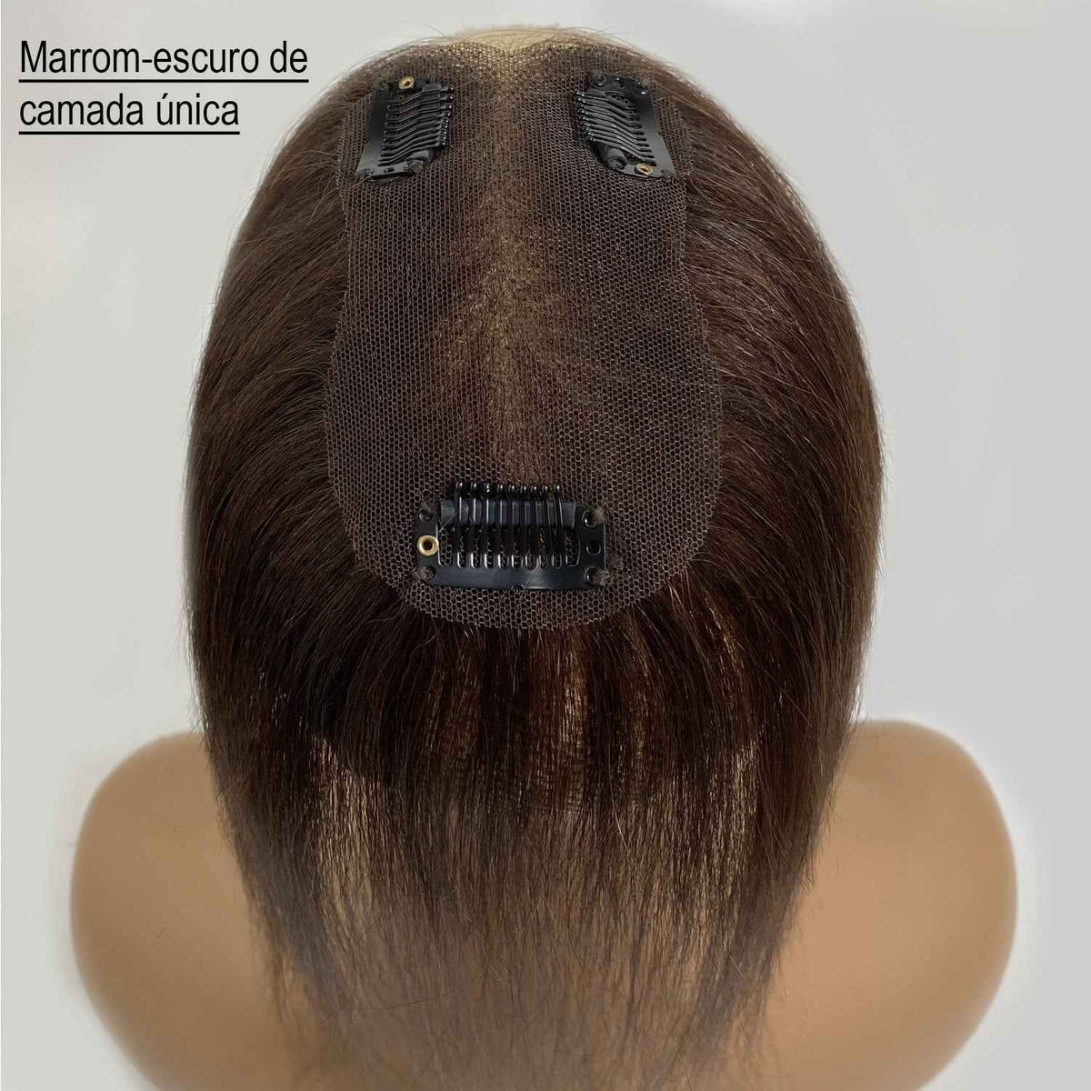 OCEAN Topper de Cabelo 100% Humano Para Mulheres-1 Feixe