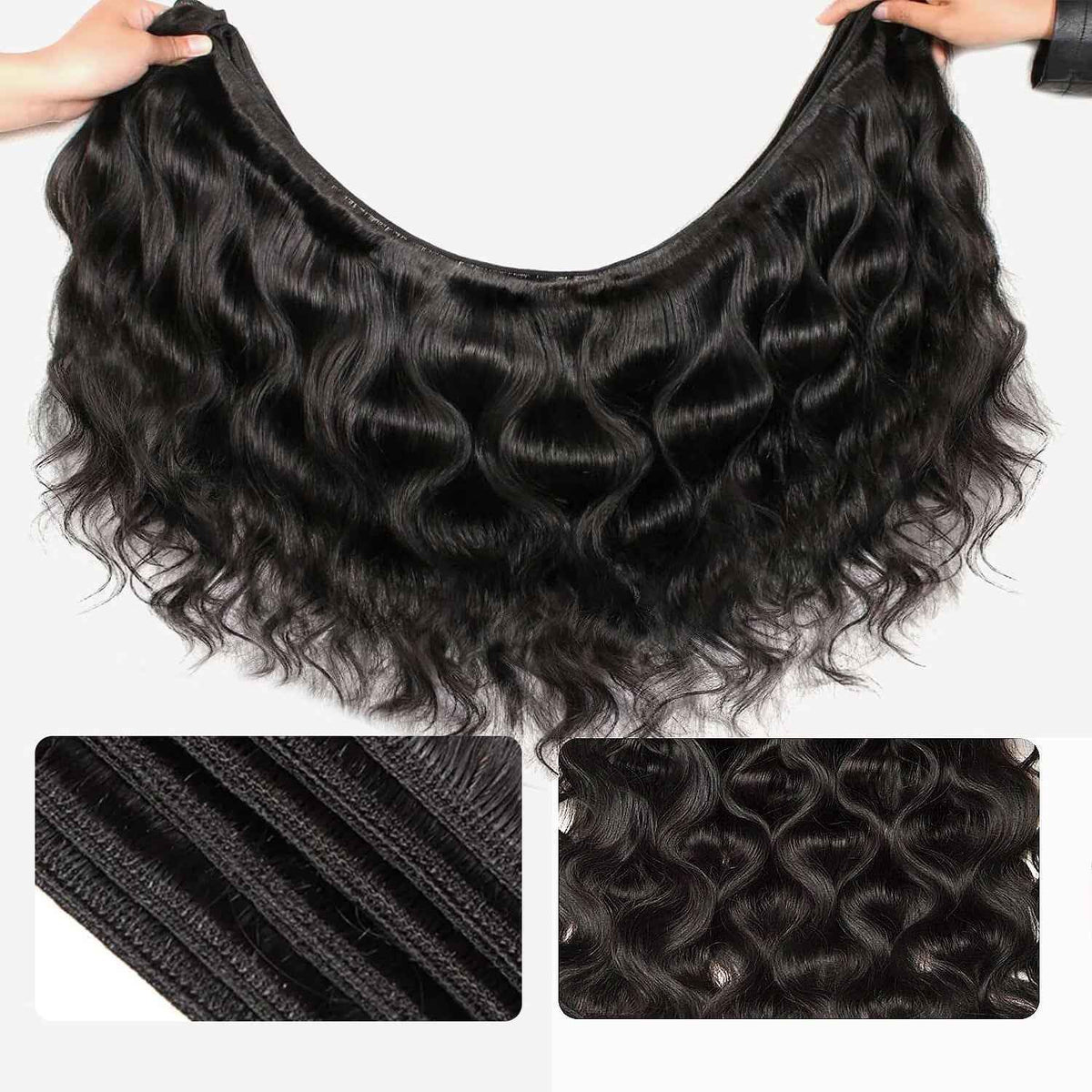 OCEAN Cabelo Humano Ondulado Body Wave-1 Feixe